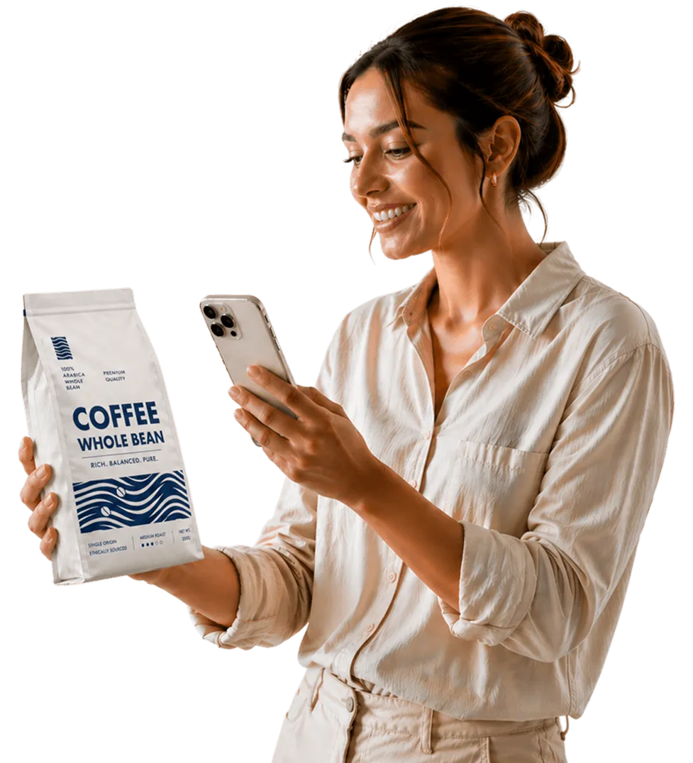Sugesto customer scanning a product