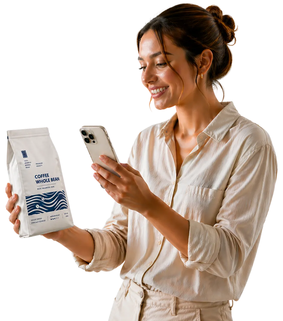 Sugesto customer scanning a product