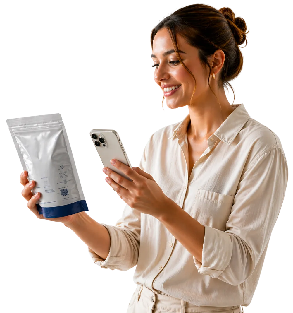 Sugesto customer scanning a product